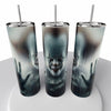 Horror Movie Glow in the Dark Skinny Steel Tumbler with Straw - Creative Works Crafts
