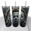 Horror Movie Glow in the Dark Skinny Steel Tumbler with Straw - Creative Works Crafts