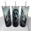 Horror Movie Glow in the Dark Skinny Steel Tumbler with Straw - Creative Works Crafts