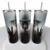 Horror Movie Glow in the Dark Skinny Steel Tumbler with Straw - Creative Works Crafts