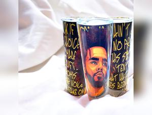 J Cole 20oz. Tumbler with Straw - Creative Works Crafts