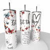 Let Them Skinny Steel Tumbler with Straw - Creative Works Crafts