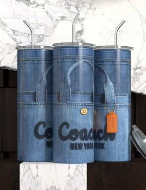 Luxury Purse/Bag Skinny Steel Tumbler with Straw