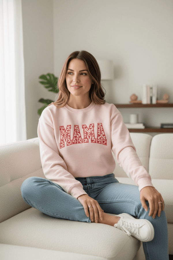 Mama Embroidered Shirt - Creative Works Crafts