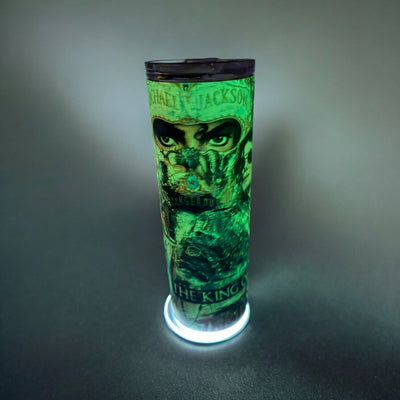 Michael Jackson Skinny Steel Tumbler with Straw - Creative Works Crafts