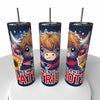 NFL Highland Cow Skinny Steel Tumbler with Straw, 20oz - Creative Works Crafts