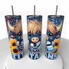 NFL Highland Cow Skinny Steel Tumbler with Straw, 20oz - Creative Works Crafts