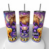 NFL Highland Cow Skinny Steel Tumbler with Straw, 20oz - Creative Works Crafts