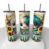 NFL Highland Cow Skinny Steel Tumbler with Straw, 20oz - Creative Works Crafts