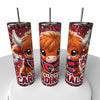 NFL Highland Cow Skinny Steel Tumbler with Straw, 20oz - Creative Works Crafts