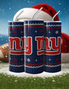 NFL Sweater Football Skinny Steel Tumbler with Straw, 20oz - Creative Works Crafts
