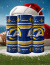 NFL Sweater Football Skinny Steel Tumbler with Straw, 20oz - Creative Works Crafts