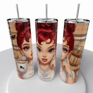 Purse/Bag Mug or Skinny Steel Tumbler with Straw