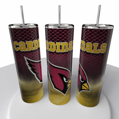 Smoke Logo Sports NFL Skinny Steel Tumbler with Straw, 20oz - Creative Works Crafts