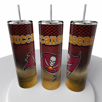 Smoke Logo Sports NFL Skinny Steel Tumbler with Straw, 20oz - Creative Works Crafts