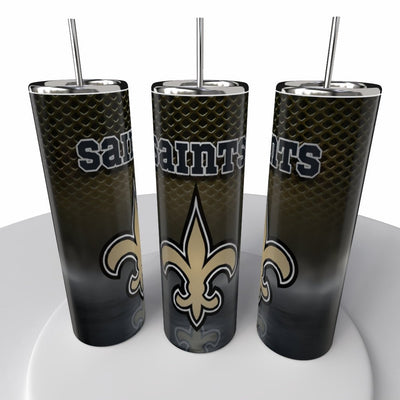 Smoke Logo Sports NFL Skinny Steel Tumbler with Straw, 20oz - Creative Works Crafts