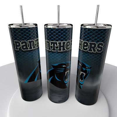Smoke Logo Sports NFL Skinny Steel Tumbler with Straw, 20oz - Creative Works Crafts
