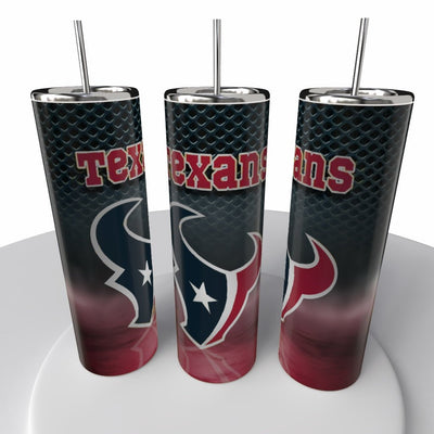 Smoke Logo Sports NFL Skinny Steel Tumbler with Straw, 20oz - Creative Works Crafts
