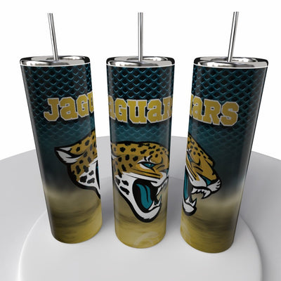 Smoke Logo Sports NFL Skinny Steel Tumbler with Straw, 20oz - Creative Works Crafts