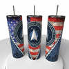 Space Force Skinny Steel Tumbler with Straw - Creative Works Crafts