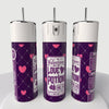 Valentines Love Potion Skinny Steel Tumbler with Straw - Creative Works Crafts