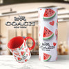 Summer Fruits Purse/Bag Mug or Skinny Steel Tumbler with Straw