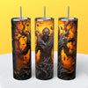 “3D Halloween" Skinny Steel Tumbler with Straw - Creative Works Crafts