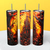 “3D Halloween" Skinny Steel Tumbler with Straw - Creative Works Crafts