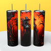 “3D Halloween" Skinny Steel Tumbler with Straw - Creative Works Crafts