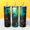 “3D Halloween" Skinny Steel Tumbler with Straw - Creative Works Crafts