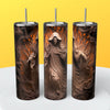 “3D Halloween" Skinny Steel Tumbler with Straw - Creative Works Crafts