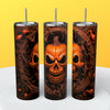 “3D Halloween" Skinny Steel Tumbler with Straw - Creative Works Crafts