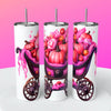 “Halloween Art" Skinny Steel Tumbler with Straw - Creative Works Crafts