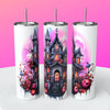 “Halloween Art" Skinny Steel Tumbler with Straw - Creative Works Crafts