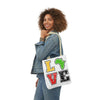 "Love Black History" Polyester Canvas Tote Bag - Creative Works Crafts