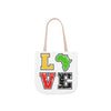 "Love Black History" Polyester Canvas Tote Bag - Creative Works Crafts