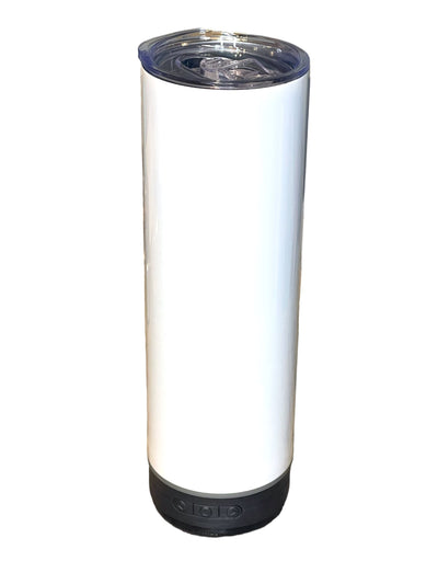 "Prince" Bluetooth Speaker Tumbler With Lid and Straw, 20oz. - Creative Works Crafts