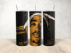 "Tupac" Skinny Steel Tumbler with Straw - Creative Works Crafts