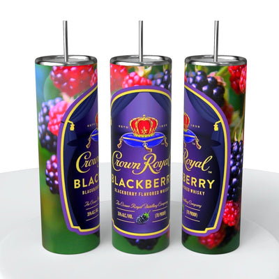 Whiskey Skinny Steel Tumbler with Straw - Creative Works Crafts